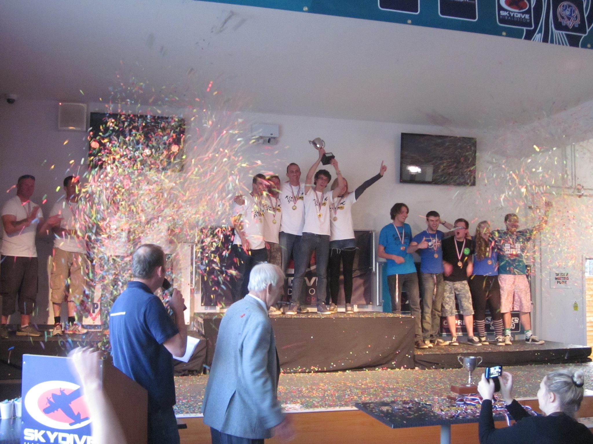 Redemption! Ali and her team celebrate the bronze medal at the 2014 British Nationals. Photo by Charlie Pearce