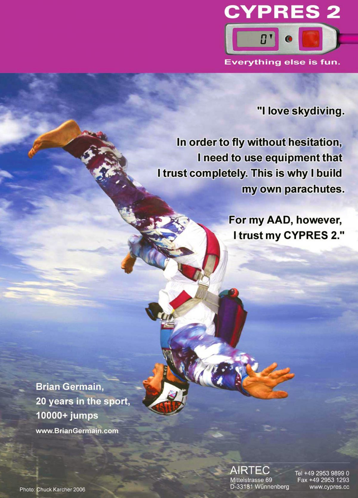 A CYPRES ad from 2006