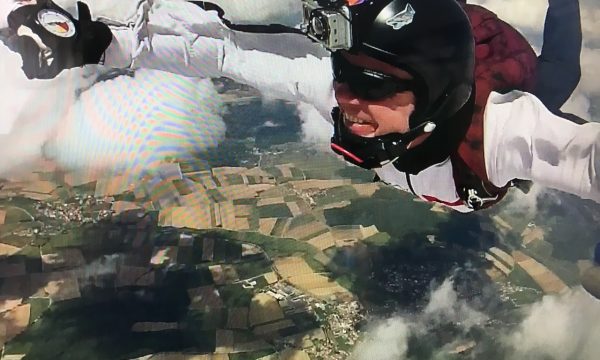 Dr Gobel in free fall