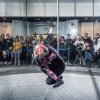 Olga Bakulina performs in the tunnel