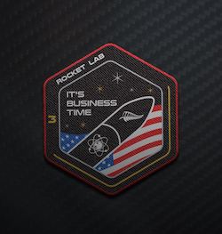 Rocket Lab Mission Patch "It's Business Time"