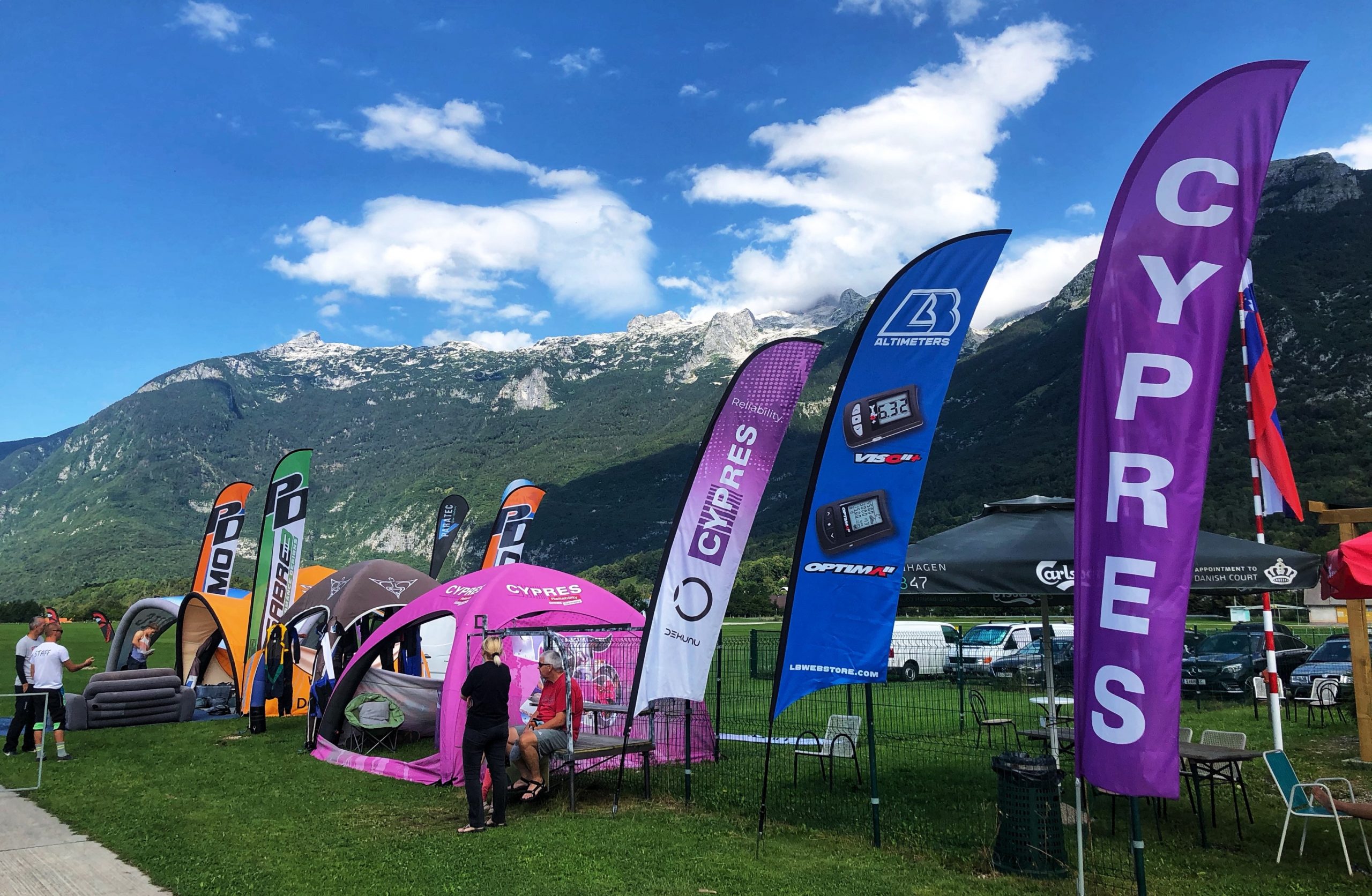 Tent and Blades at Bovec