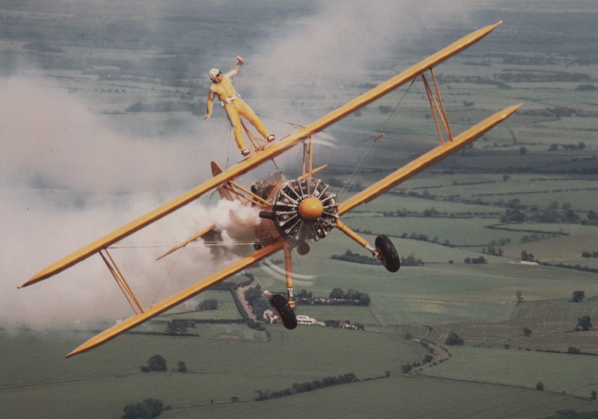 Lesley Gale Wing Walking 