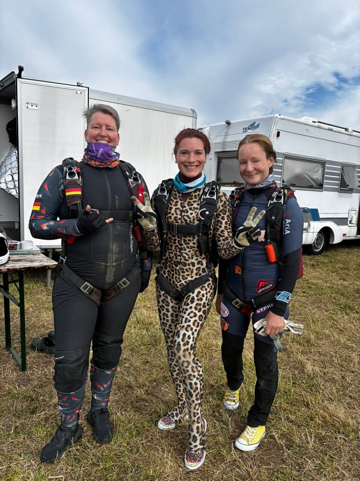 Corinna Burk, Marlene Kiepke und Anna-Karin Nordin bei der DM 2026